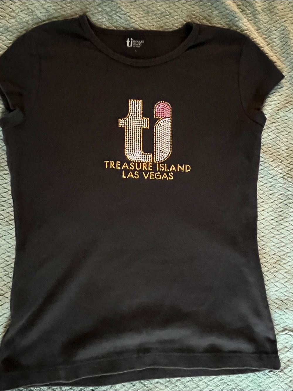 Las Vegas Ladies' Black Logo Tee
